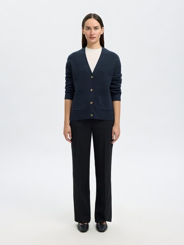 SELECTED Cardigan 'SLFKAMMA' i blå