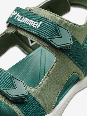 Hummel Sandalen in Groen