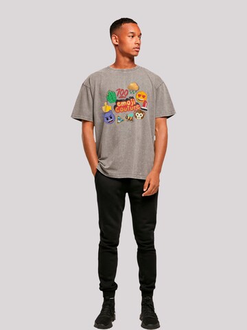 emoji couture T-Shirt in Grau