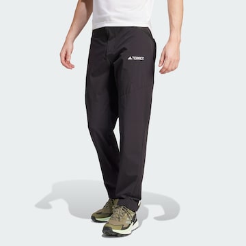 ADIDAS TERREX Slimfit Outdoorhose 'Xperior' in Schwarz: Vorderseite