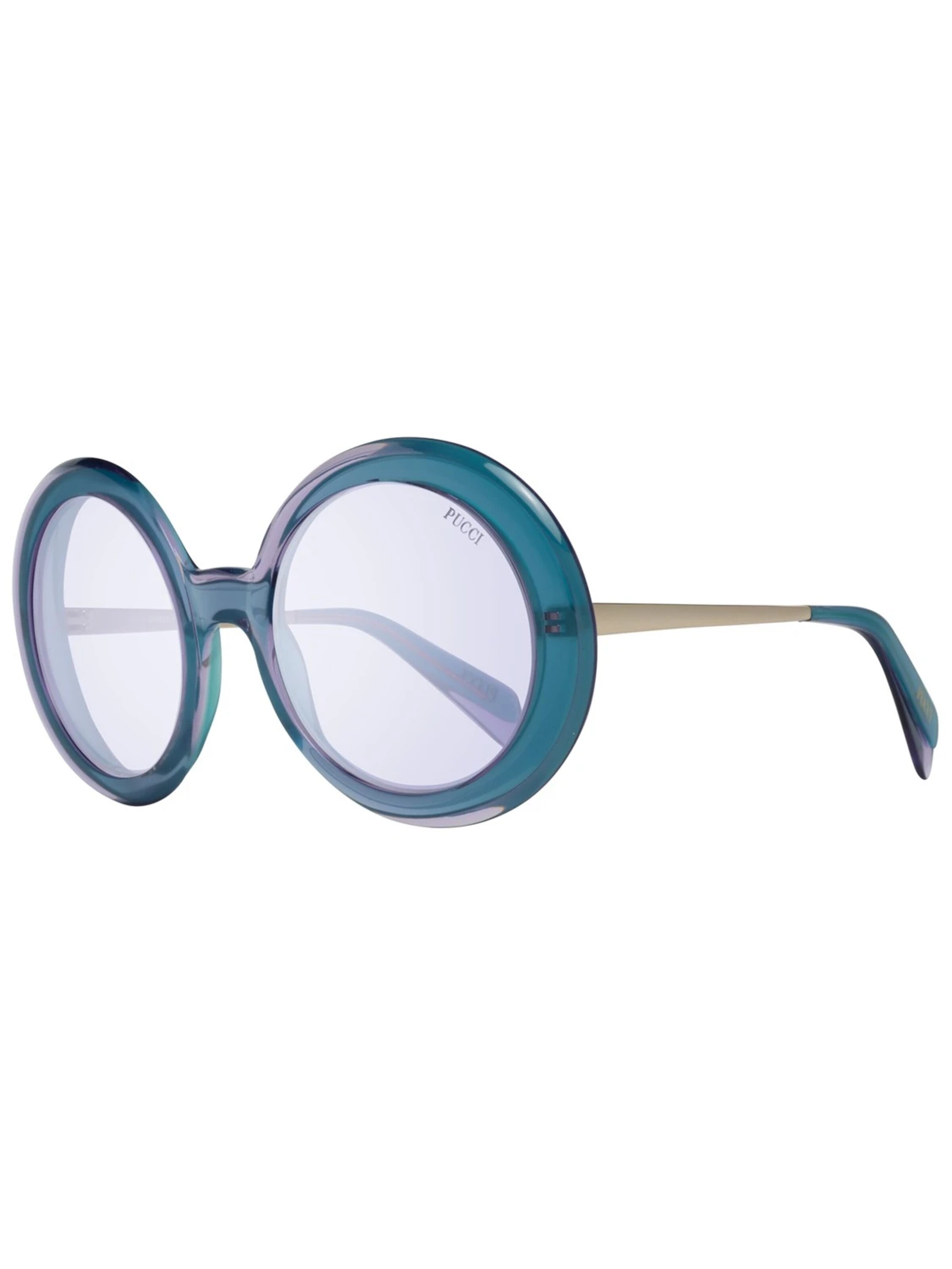 Lunettes de soleil Emilio Pucci en bleu : devant