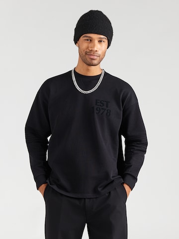 Carlo Colucci Sweatshirt 'Faustini' i svart: framsida