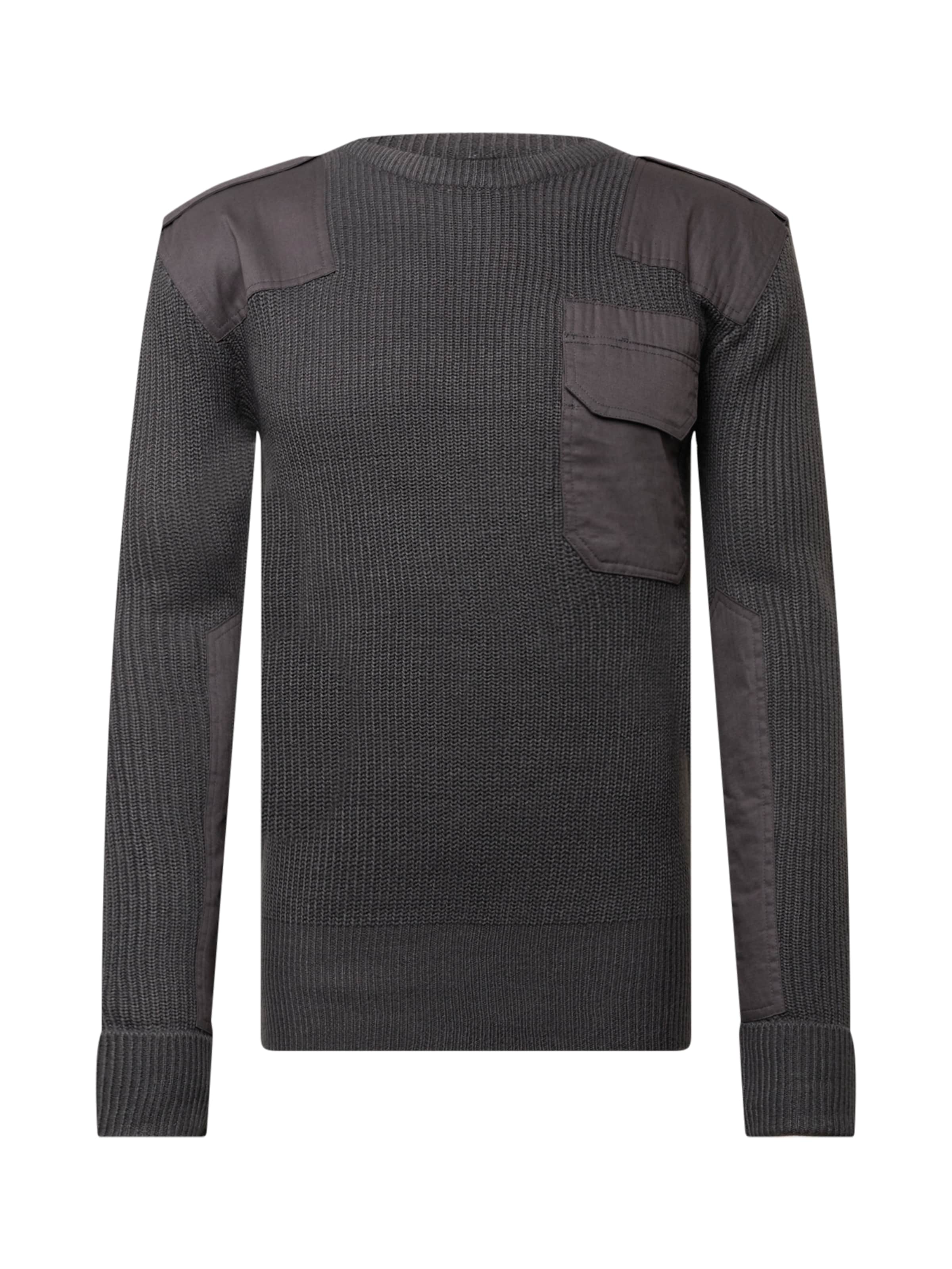 Pull-over 'Military' Brandit en gris : devant