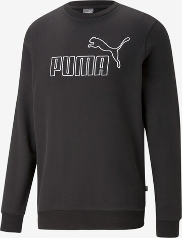 PUMA Athletic Sweatshirt in Black: front