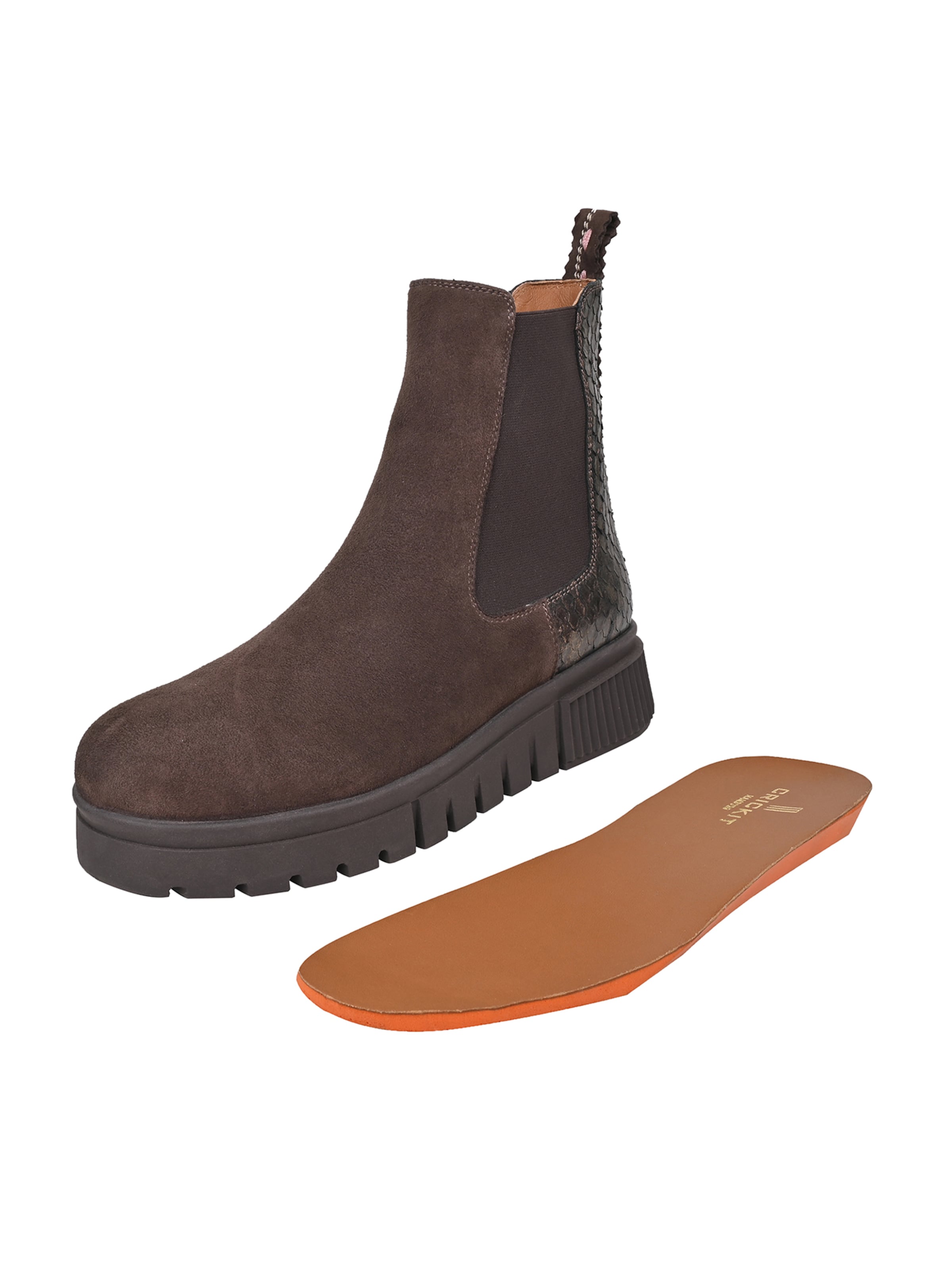 Crickit Chelsea Boot ' NAELLE ' in Braun
