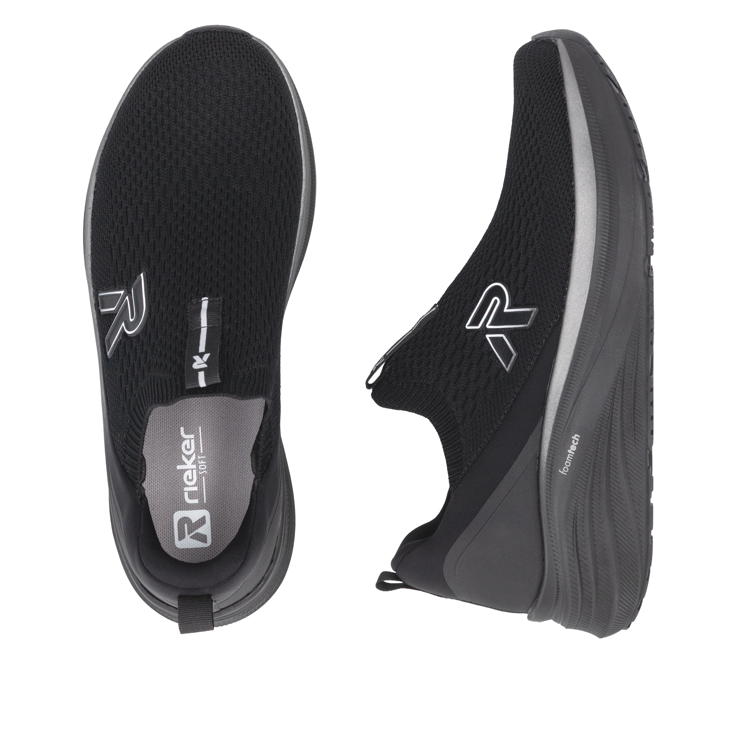 Baskets basses Rieker en noir