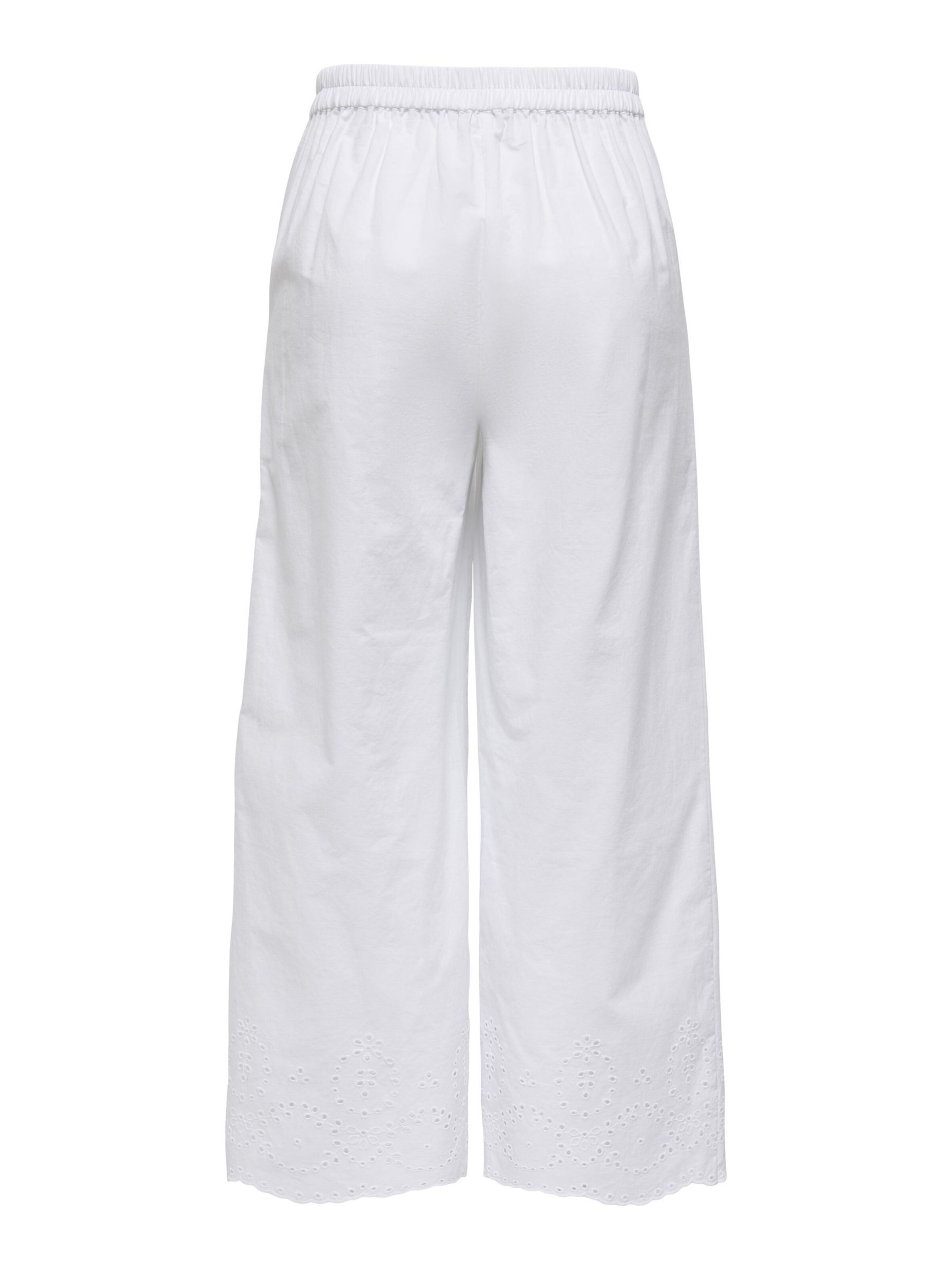 ONLY Loose fit Pleat-front trousers 'Roxanne' in White