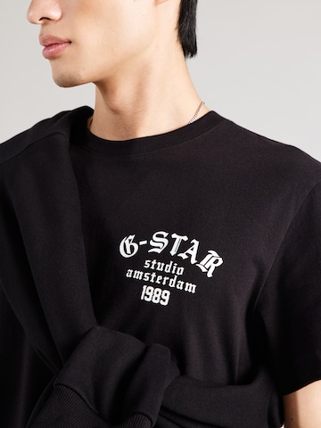 G-STAR Μπλουζάκι 'Studio Ams' σε μαύρο