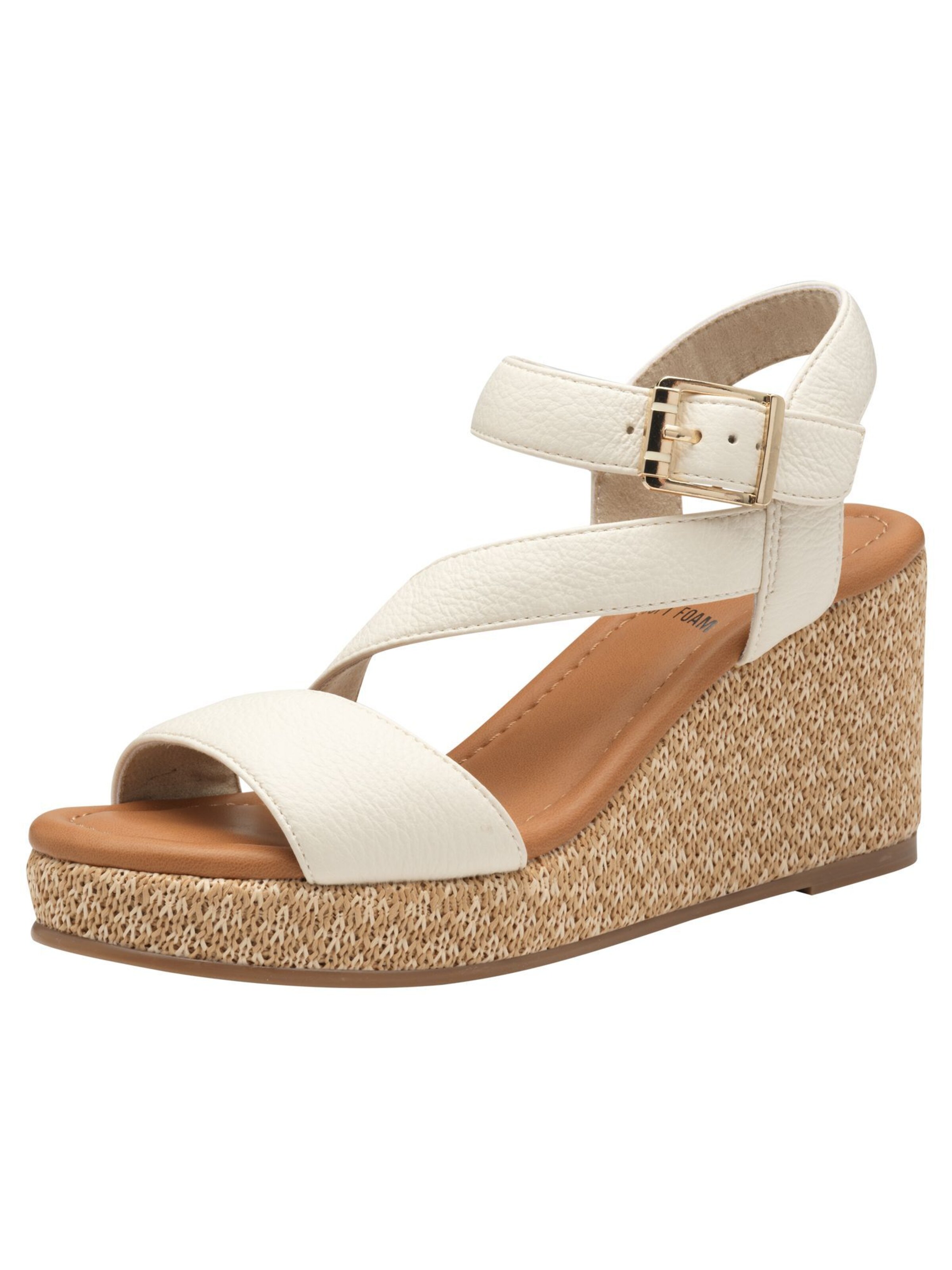 s.Oliver Sandale in Beige: Vorderseite