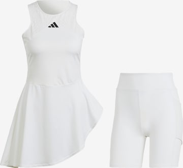 ADIDAS PERFORMANCE - Vestido desportivo em branco: frente