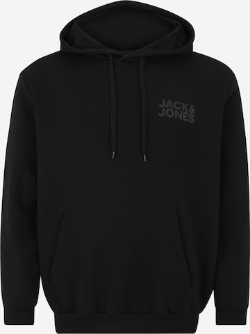 Jack & Jones Plus Sweatshirt 'JJECORP' in Black: front