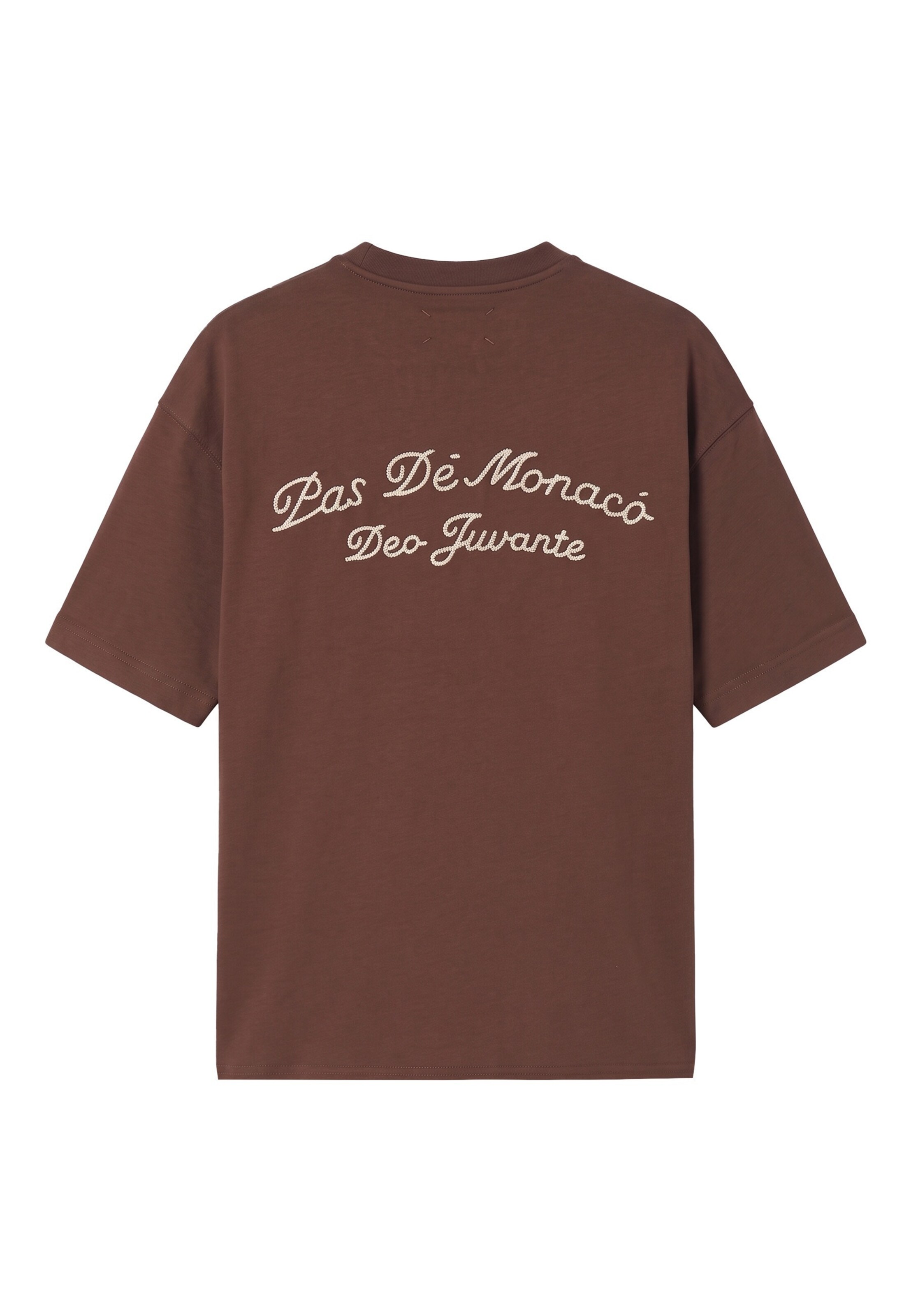 T-Shirt Pas De Monaco en marron : derrière