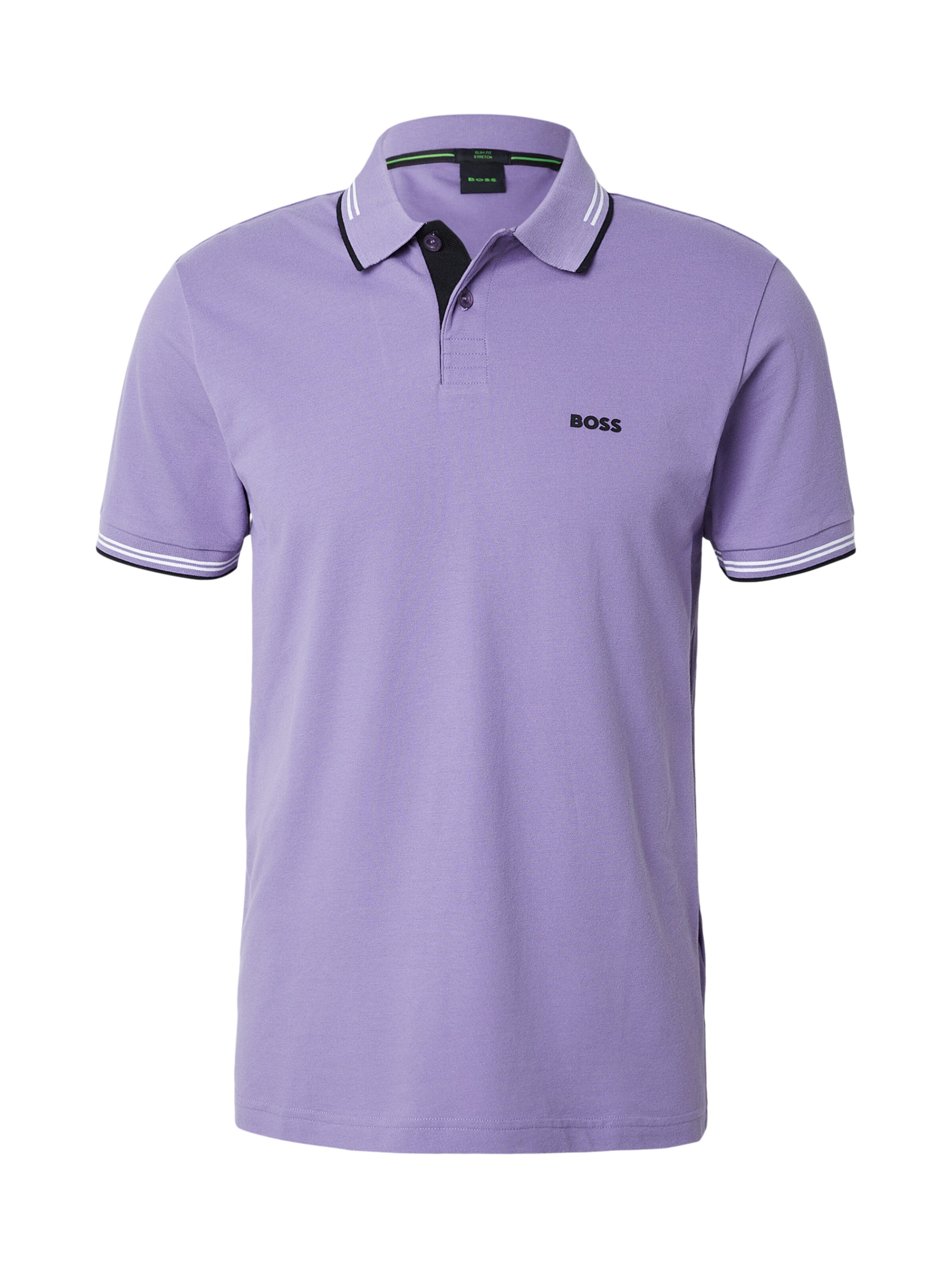 BOSS Shirt 'Paul' in de kleur Lavendel / Zwart / Wit, Productweergave