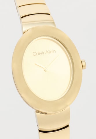Calvin Klein - Reloj analógico 'TWISTED BEZEL' en oro: frente