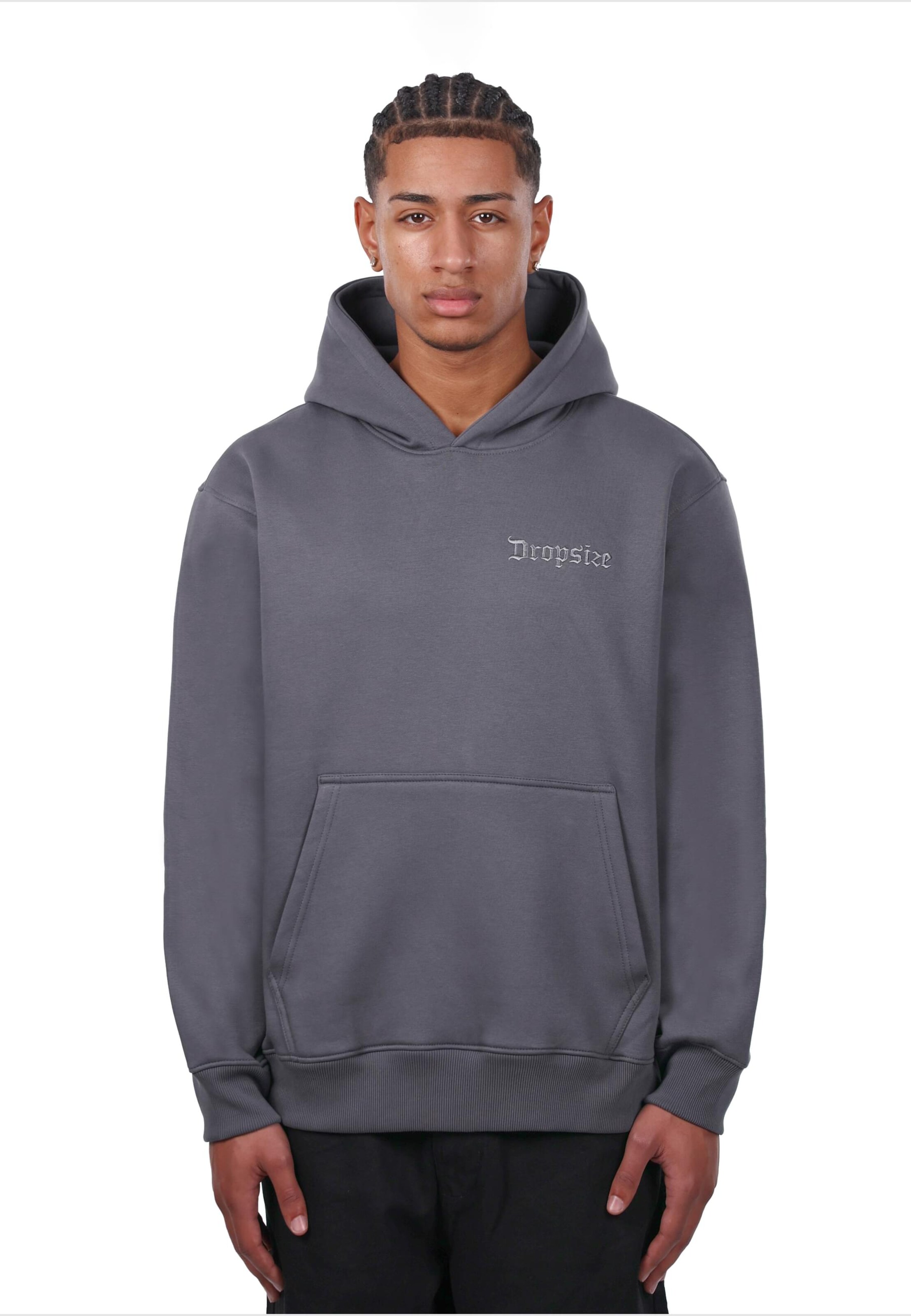 Dropsize Mikina – šedá: přední strana