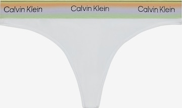 Calvin Klein Thong 'Pride' in White: front