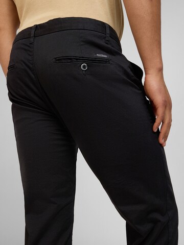 WOTEGA Slim fit Chino Pants 'Adriano' in Black