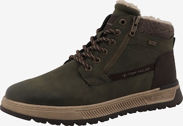 TOM TAILOR Schnürboots in Grün: Vorderseite