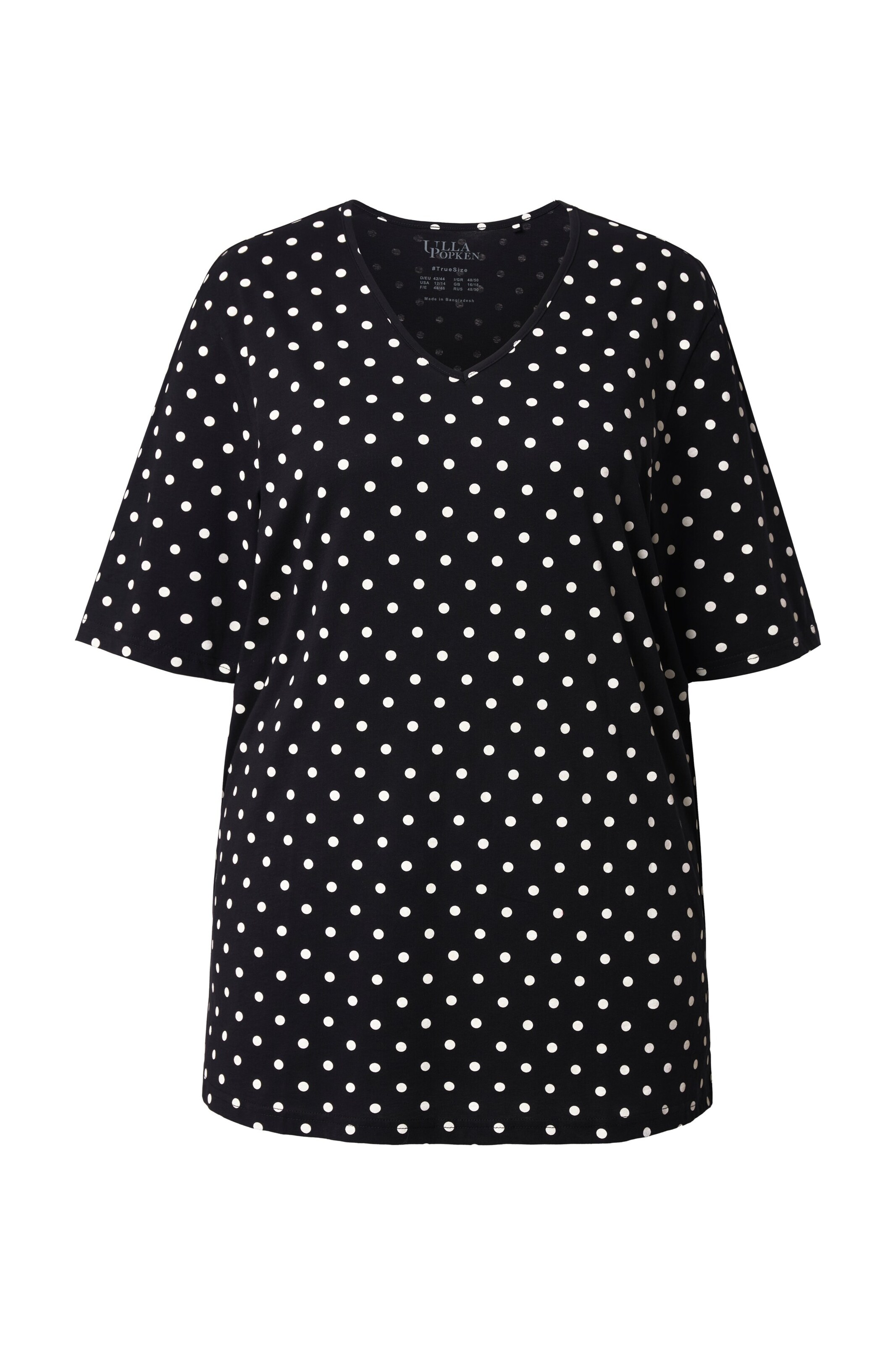 Ulla Popken T-Shirt in Schwarz: Vorderseite