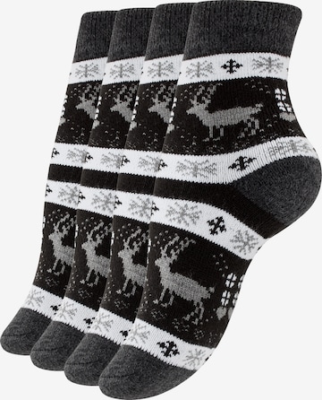 Yenita Socken in Schwarz: Vorderseite