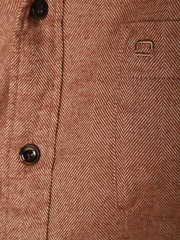 OLYMP Regular fit Button Up Shirt in Brown