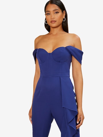 Chi Chi London Jumpsuit in Blue