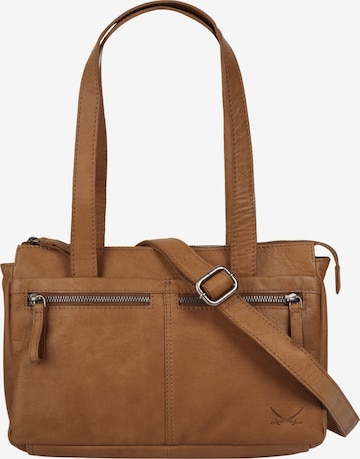 SANSIBAR Handtasche in Braun: Vorderseite