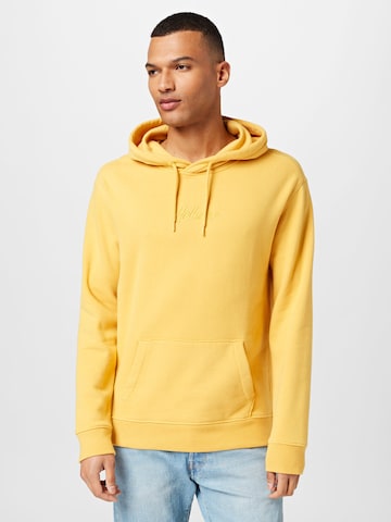 Sweat-shirt 'DOPAMINE' HOLLISTER en jaune : devant