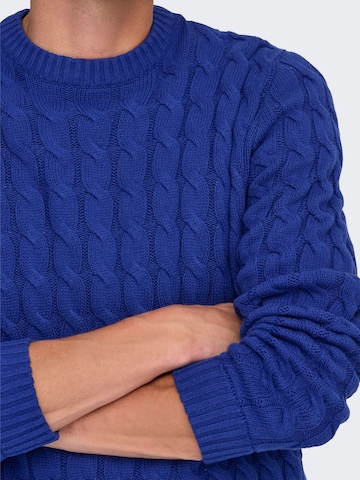 Only & Sons Trui 'ONSKicker' in Blauw