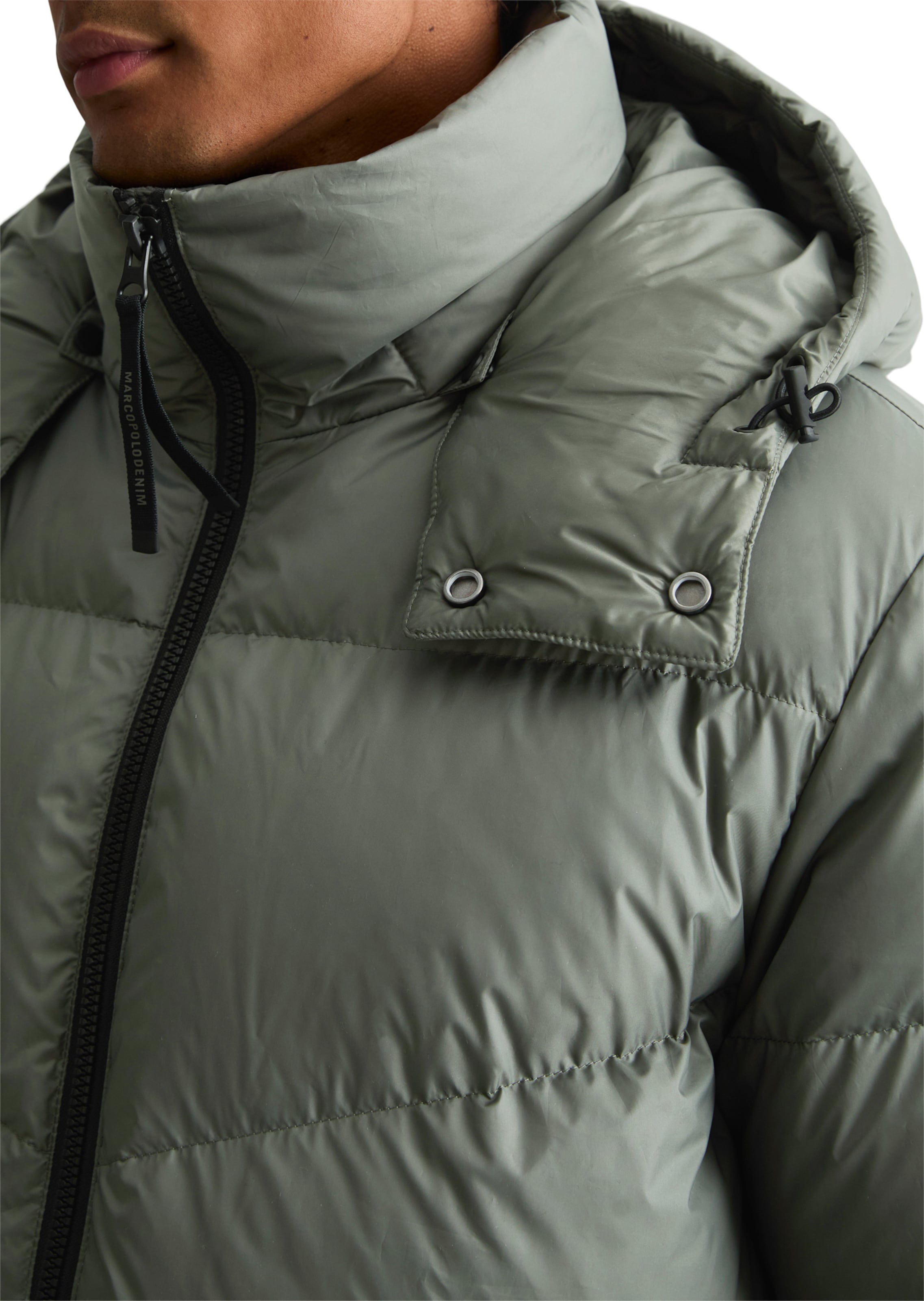 Marc O'Polo DENIM Winterjacke in Grün: Vorderseite