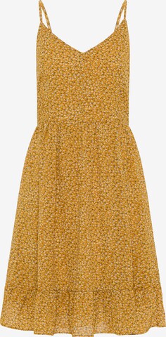 DreiMaster Vintage - Vestido de verão em amarelo: frente