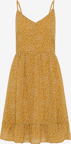 DreiMaster Vintage Summer Dress in Yellow: front
