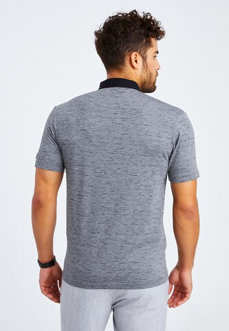 Leif Nelson T-Shirt Polo in Grau