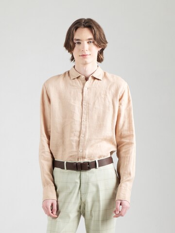 La Martina - Ajuste regular Camisa en marrón: frente