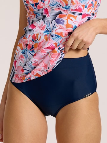 SUNMARIN Bralette Tankini 'Navy Bloom' in Blue
