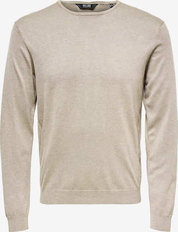 Only & Sons Svetr 'Wyler' – béžová: přední strana