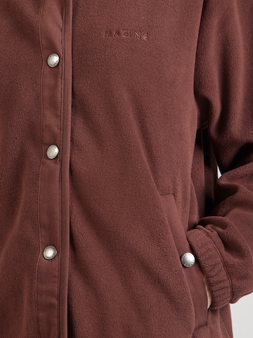 Veste en polaire mazine en marron