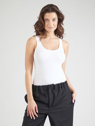 SEIDENSTICKER Top 'Schwarze Rose' in White: front