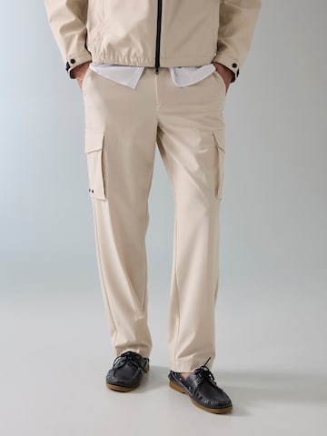 GUESS Regular Cargo Pants 'Guess x North Sails' in White: front