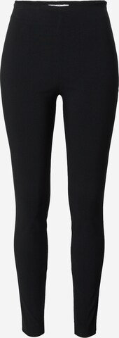 NA-KD Slimfit Kalhoty – černá: přední strana