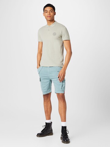 ALPHA INDUSTRIES Regular Shorts 'Airman' in Blau