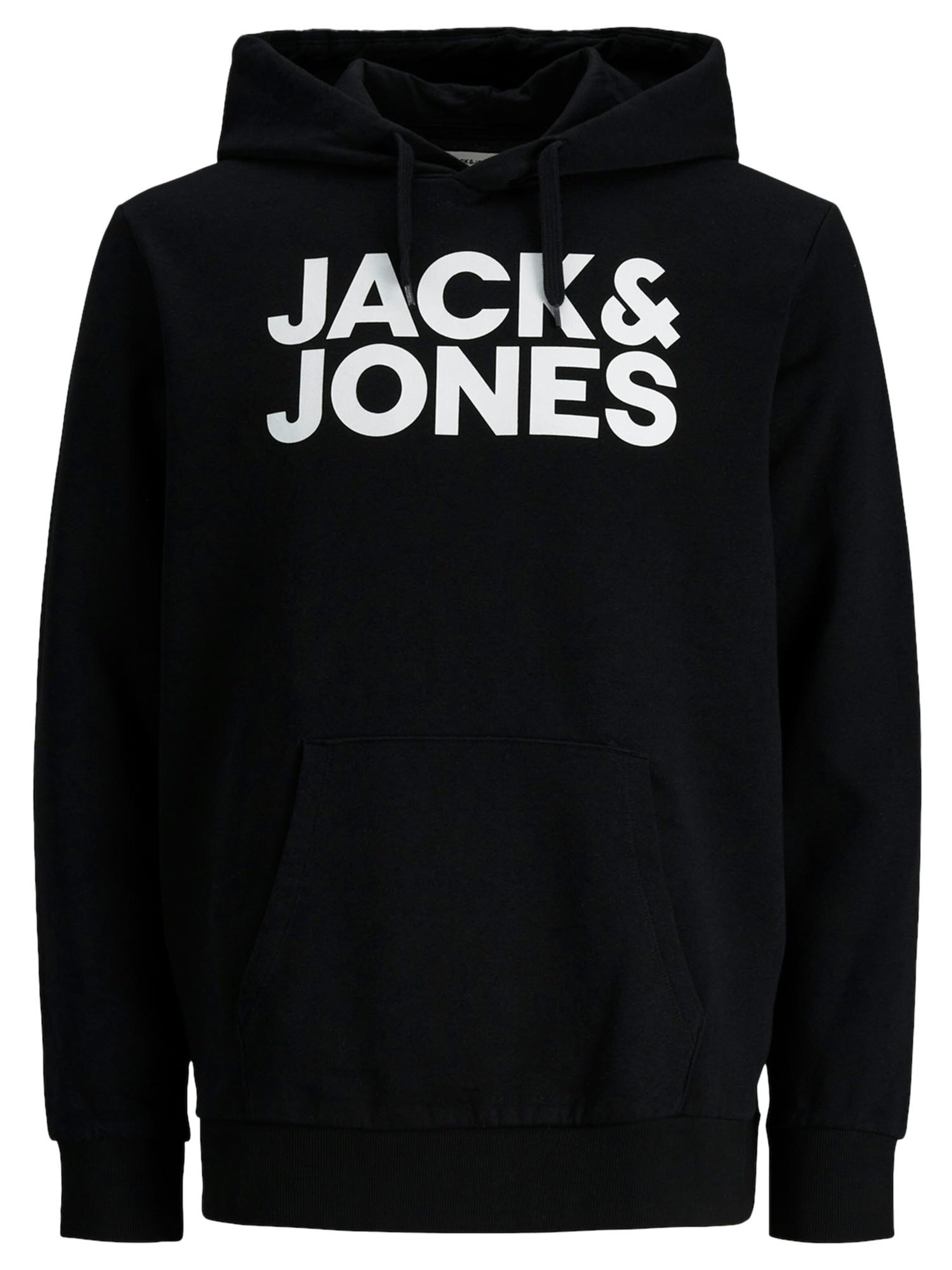 JACK & JONES Sweatshirt 'Corp' in Black: front