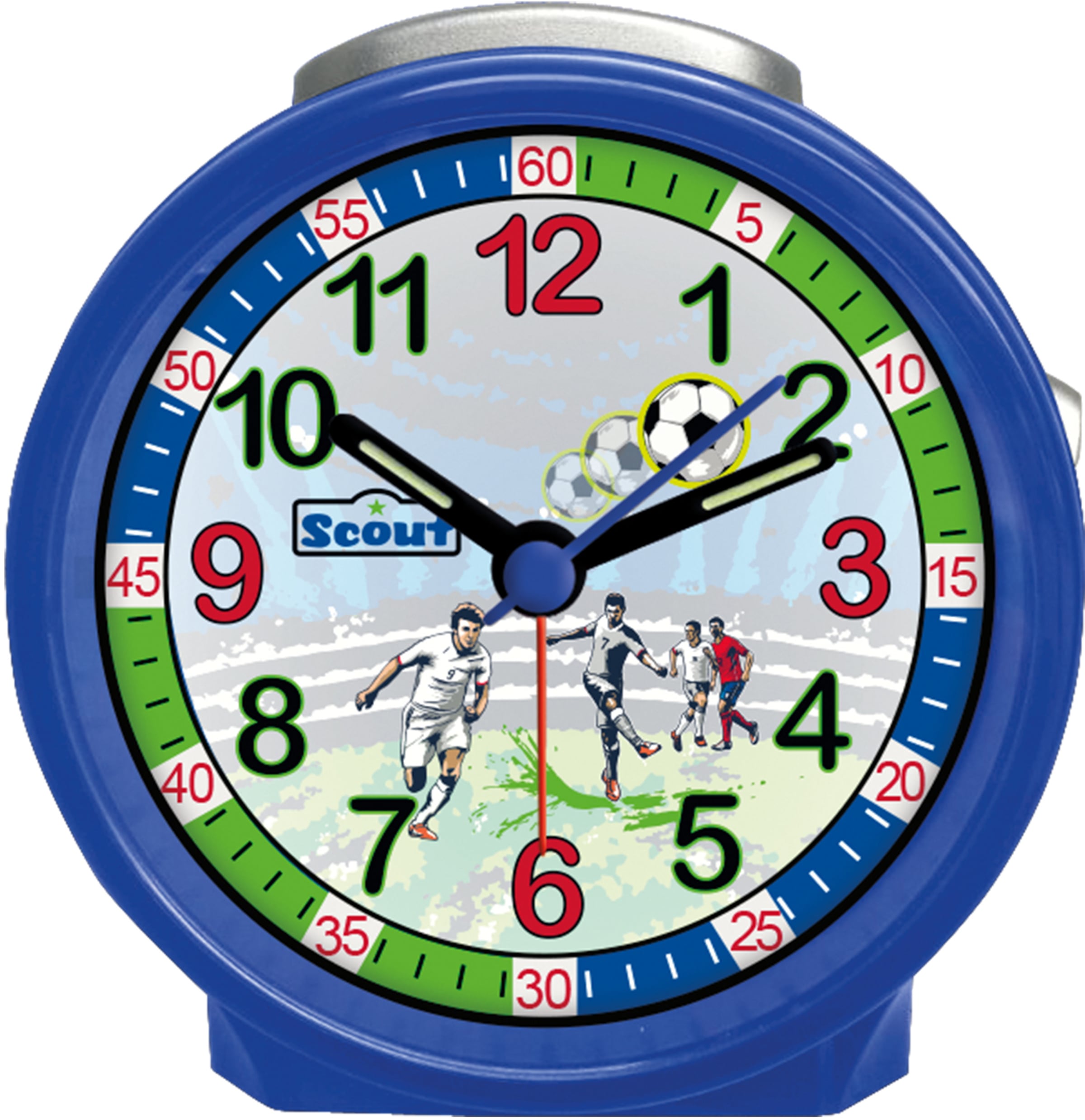 SCOUT Wecker in Blau: Vorderseite