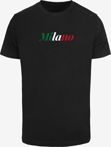 Maglietta 'Milano' di Mister Tee in nero: frontale