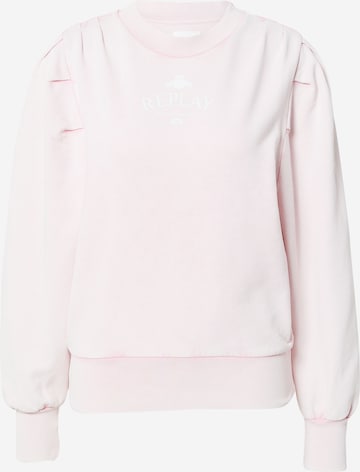 REPLAY - Sweatshirt em rosa: frente