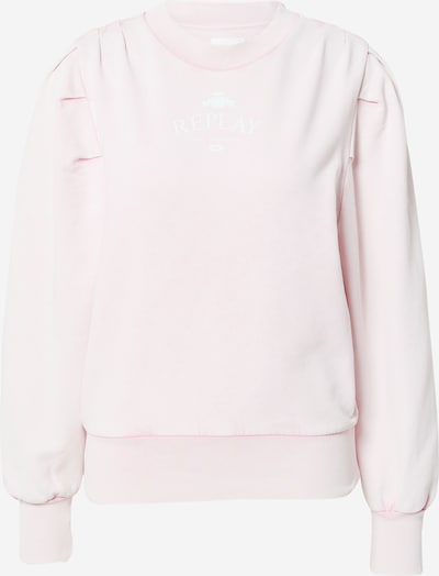 REPLAY Sweatshirt in Light pink / White, Item view