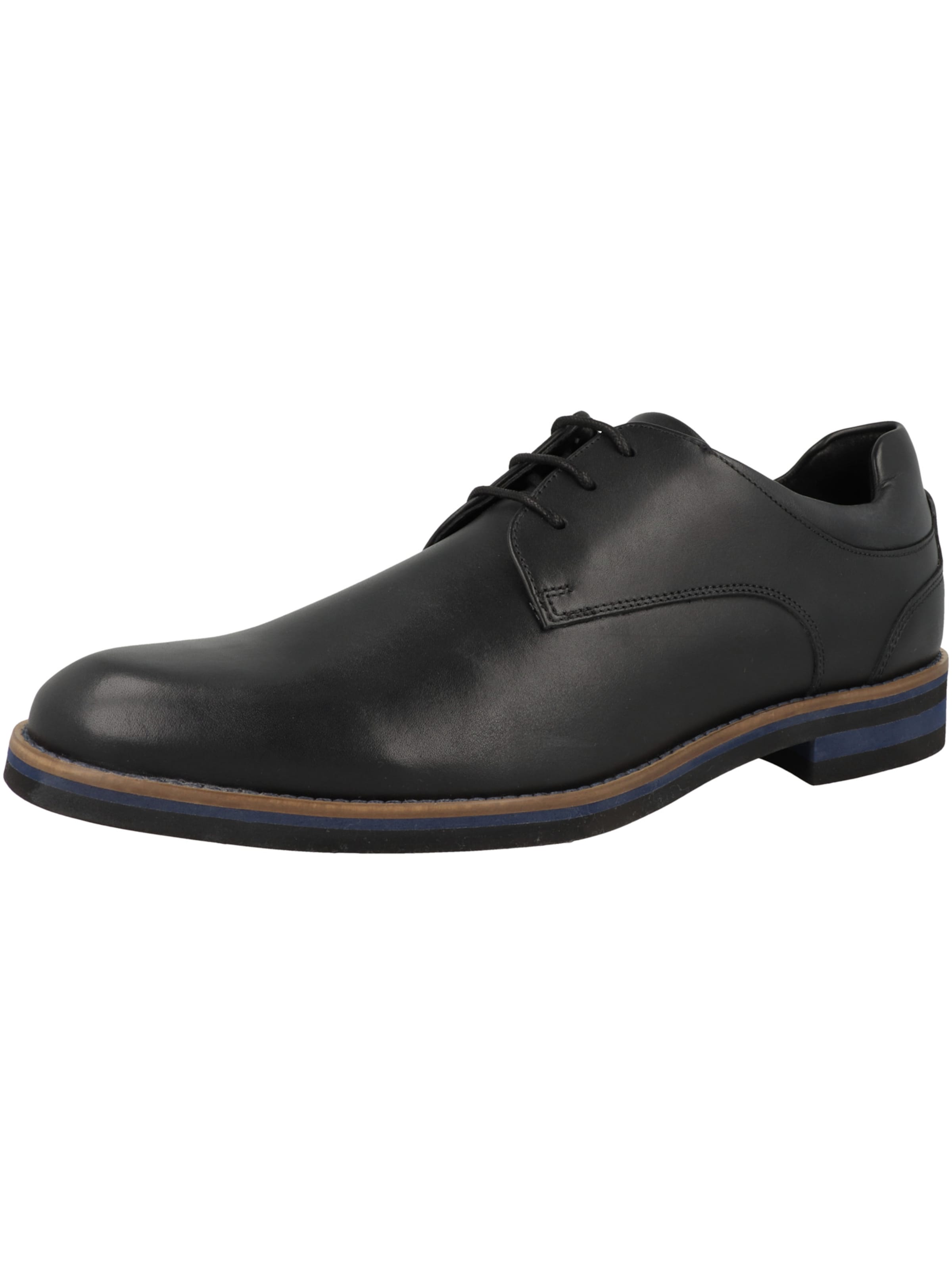 Scarpa stringata 'Vince Adigo' di Gordon & Bros in nero: frontale