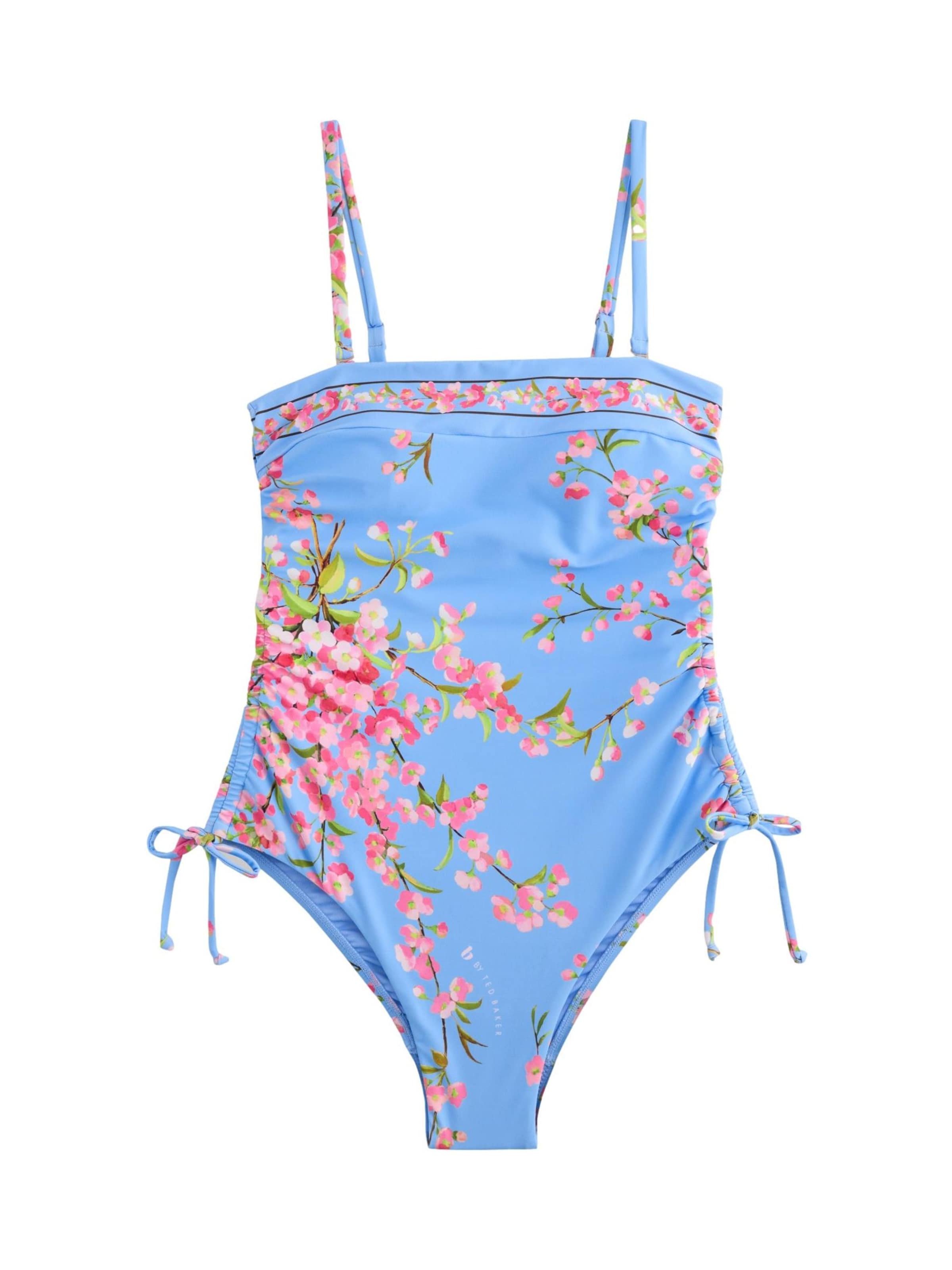 B by Ted Baker Bustier Badpak in Blauw: voorkant