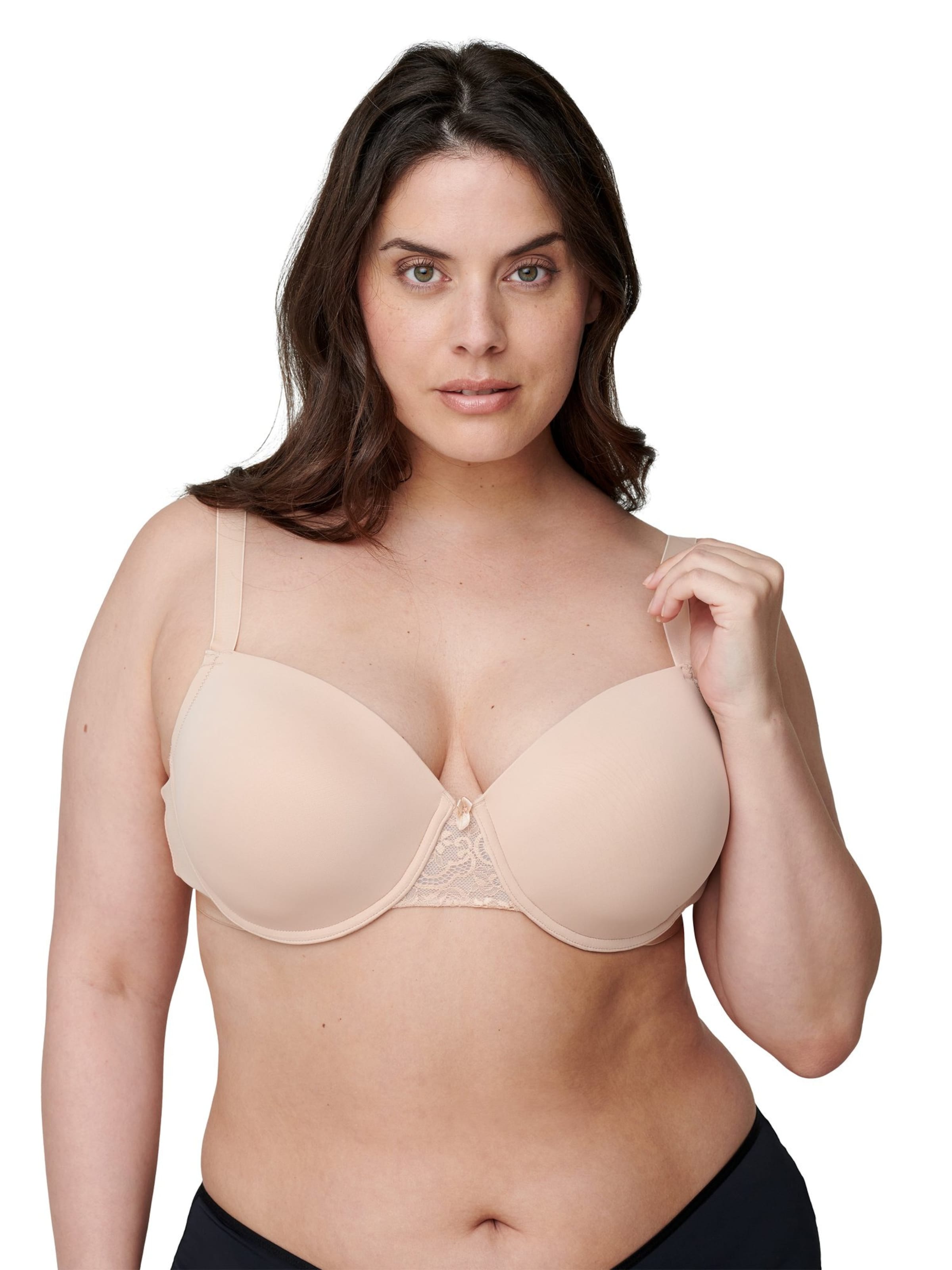 Devoted by Zizzi Trikó Melltartó 'Lfie' - bézs: elől