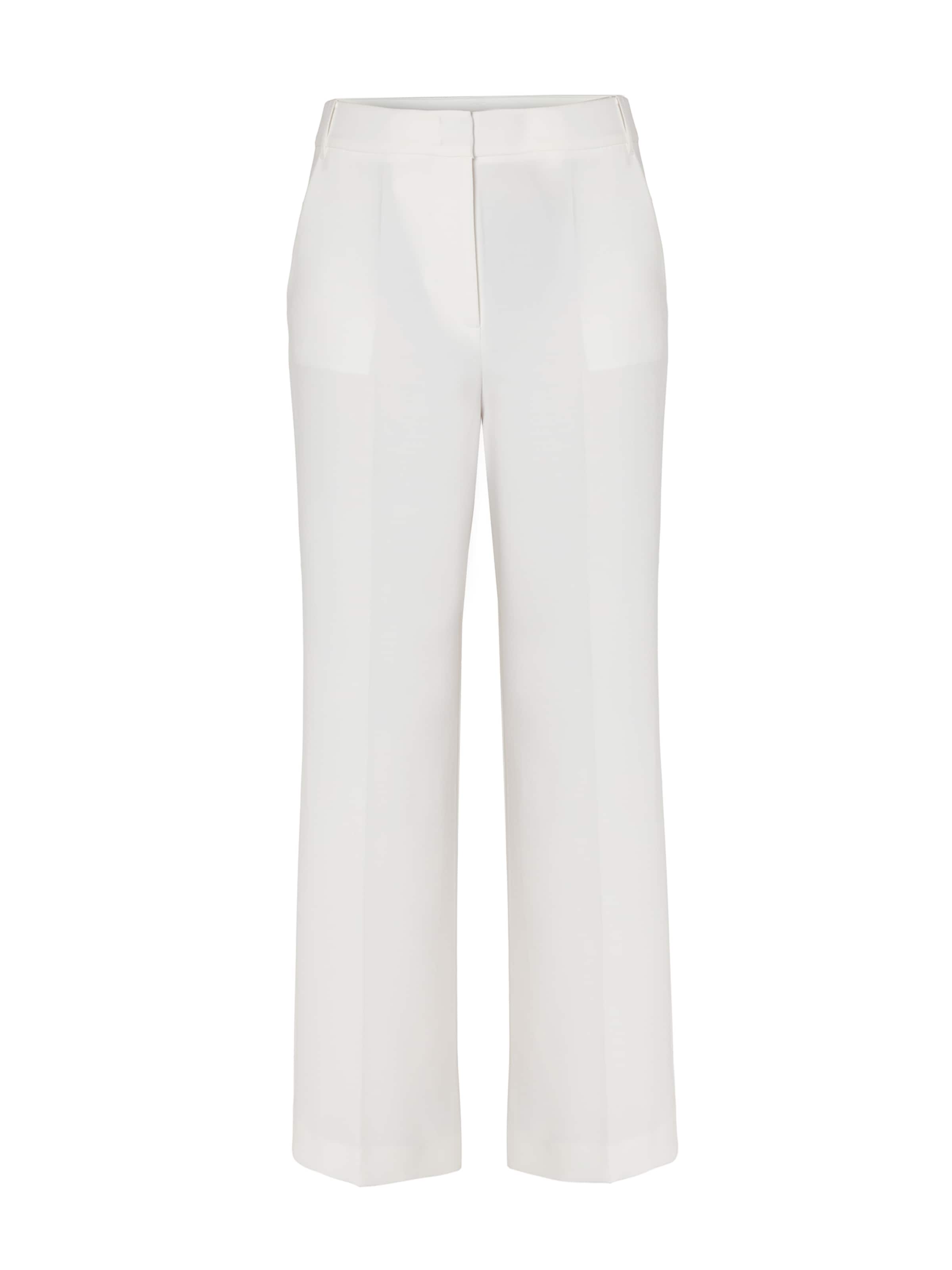 TATUUM tavaline Viikidega püksid, värv valge: eest vaates